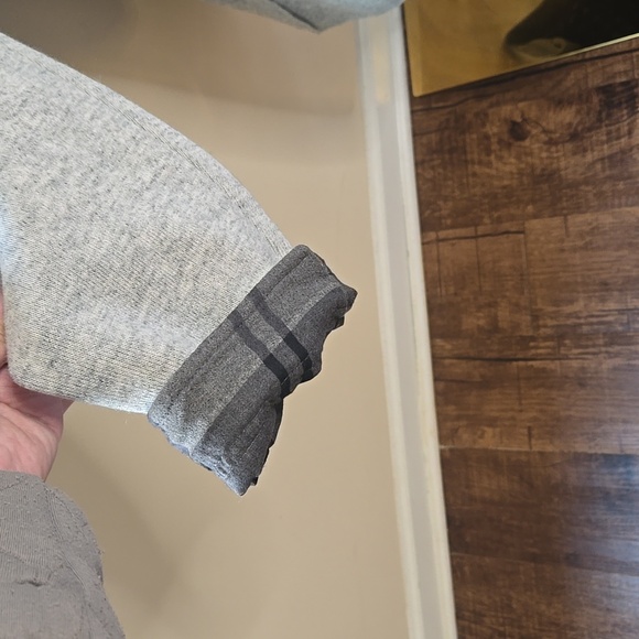 Barbour Millfire Knit Jumper – Light Grey Marl Winter Tartan Wool Blend US 14 - Picture 6 of 13